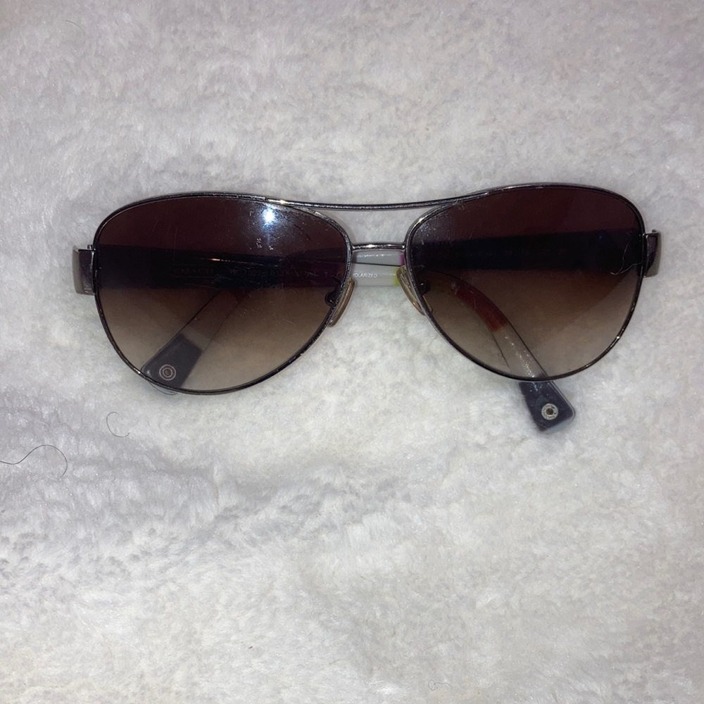 Coach prescription glasses (Dark silver / pink)